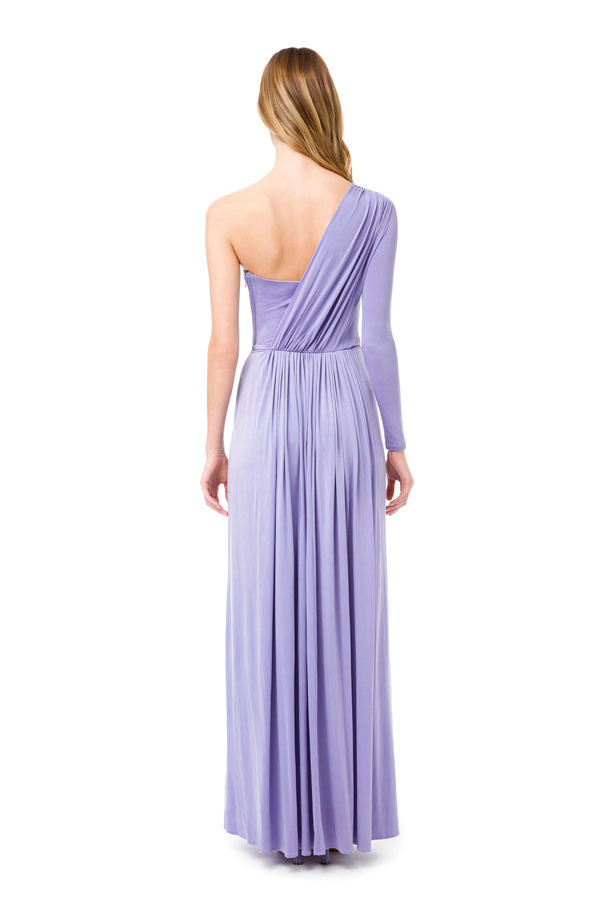 One-shoulder long dress - Elisabetta Franchi® Outlet