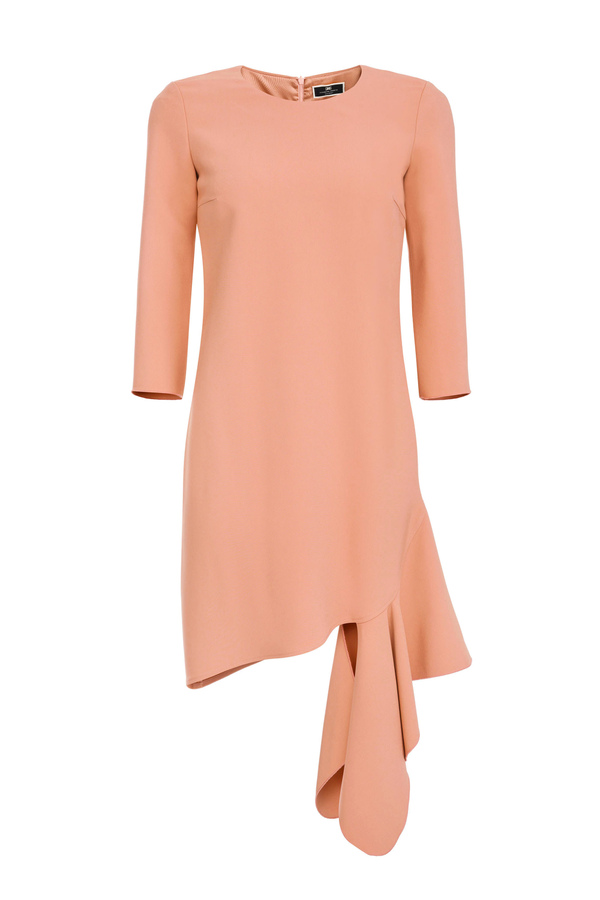 Dress with asymmetric skirt - Elisabetta Franchi® Outlet