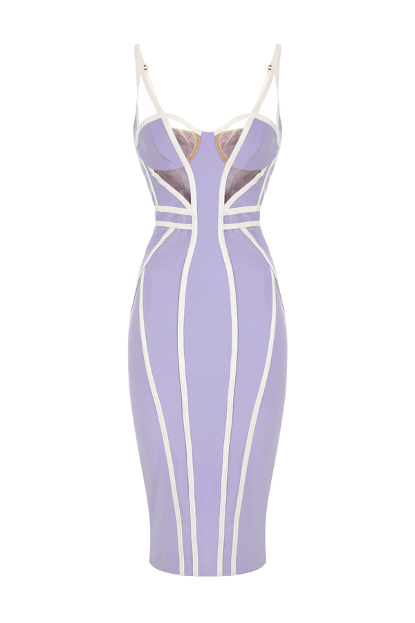 Sheath dress with bodice - Elisabetta Franchi® Outlet