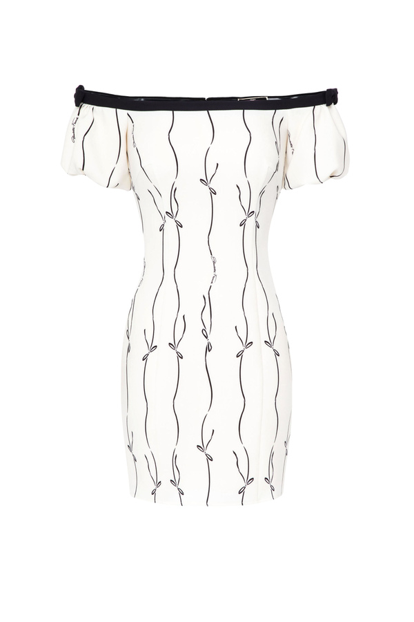 Mini-robe avec imprimé nœuds - Elisabetta Franchi® Outlet