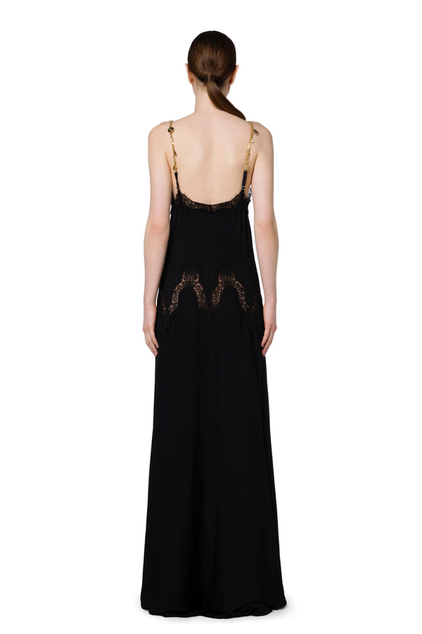 Red Carpet Evening Gown in lace fabric by Elisabetta Franchi - Elisabetta Franchi® Outlet
