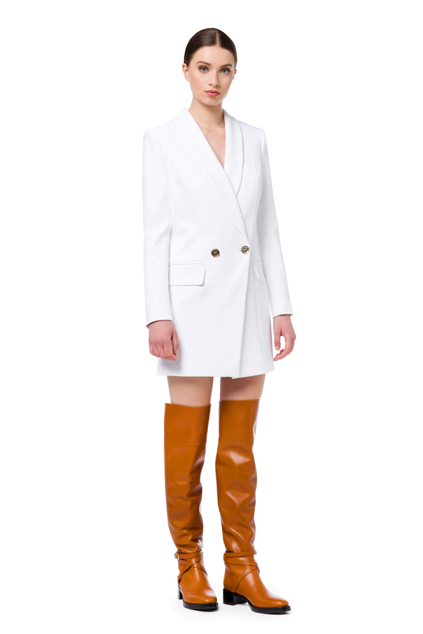 Robe-manteau avec boutons et poches - Elisabetta Franchi® Outlet