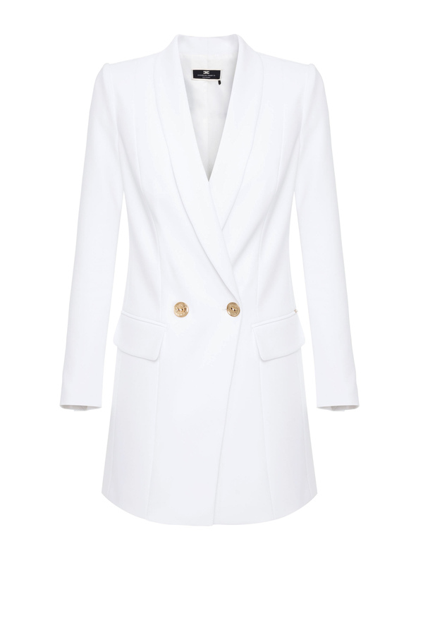 Coat dress with buttons and pockets - Elisabetta Franchi® Outlet