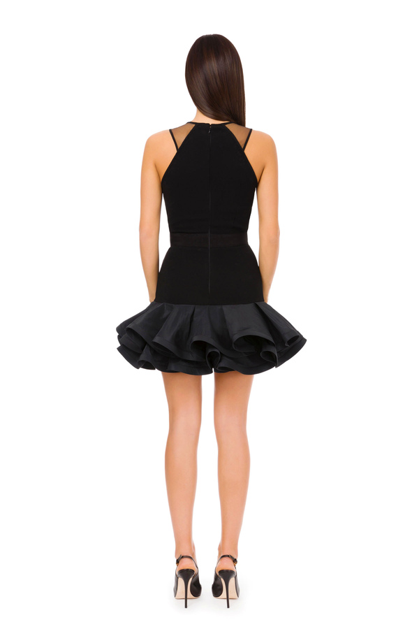Mini dress with ruffles - Elisabetta Franchi® Outlet