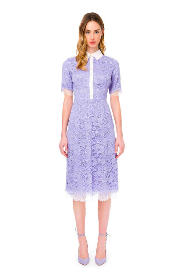 Lace shirt-dress - Elisabetta Franchi® Outlet