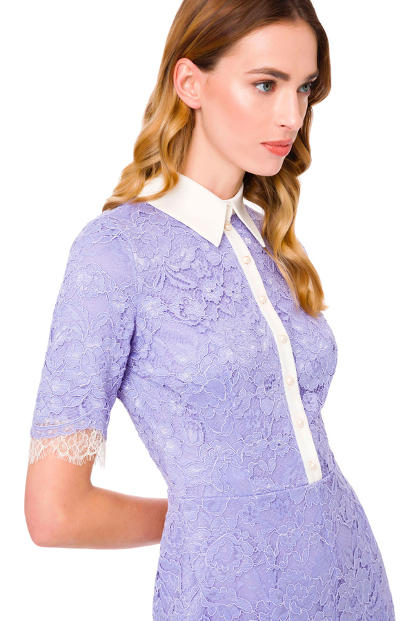 Lace shirt-dress - Elisabetta Franchi® Outlet