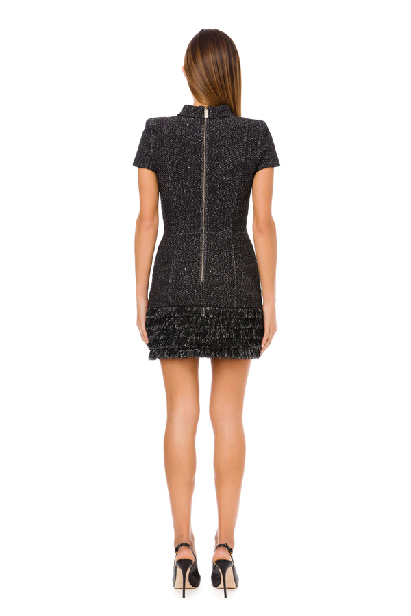 Structured mini dress in knit fabric - Elisabetta Franchi® Outlet