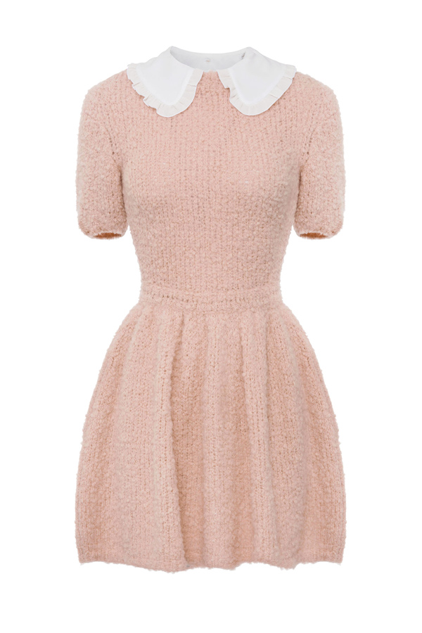 Doll dress with collar and ruffles - Elisabetta Franchi® Outlet