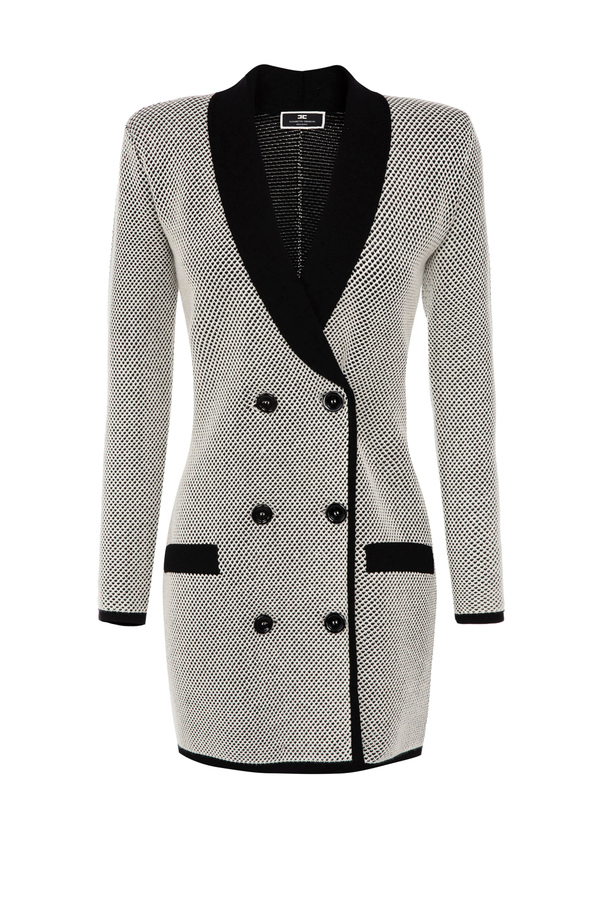 Robe-manteau bicolore par Elisabetta Franchi - Elisabetta Franchi® Outlet