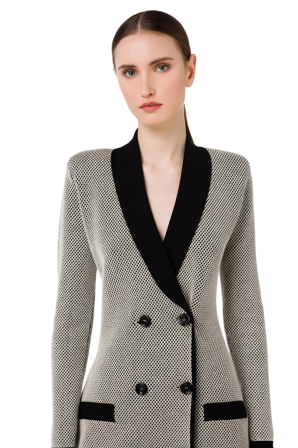 Vestido abrigo bicolor Elisabetta Franchi - Elisabetta Franchi® Outlet