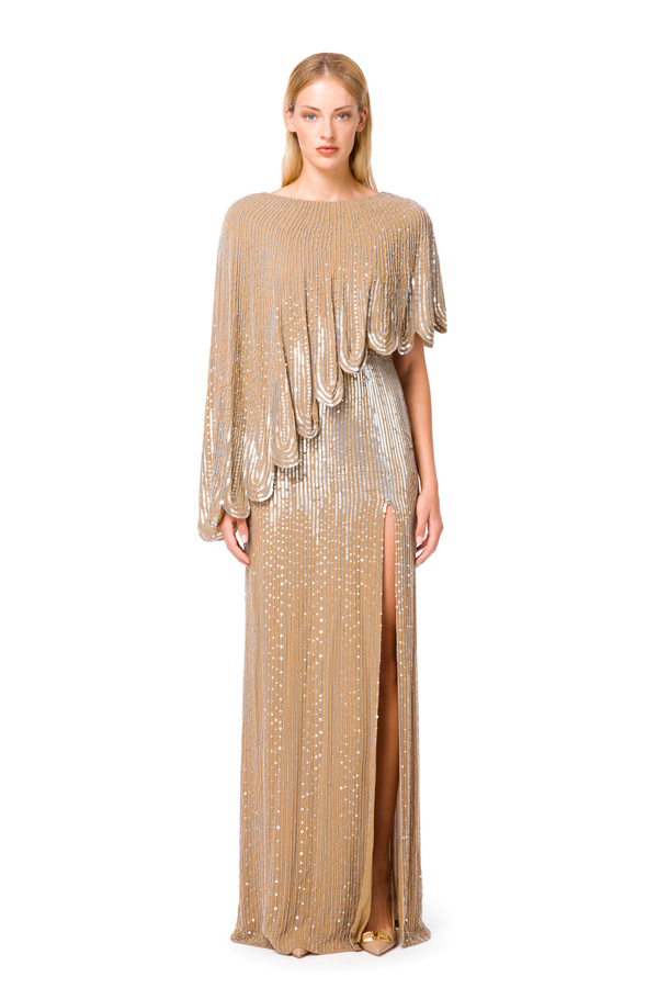 Empire style embroidered dress - Elisabetta Franchi® Outlet