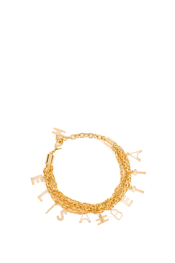 Light gold bracelet with charms - Elisabetta Franchi® Outlet