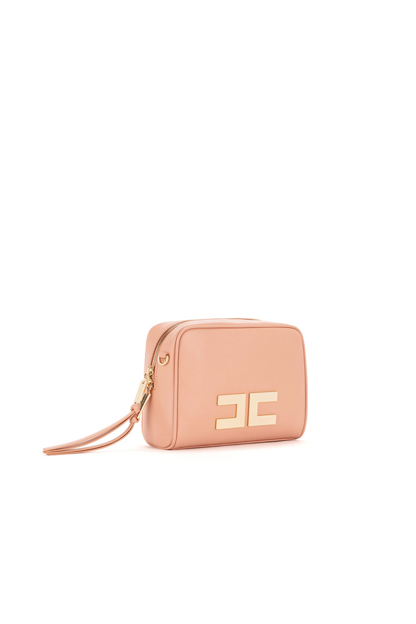 Bag with logo appliqué - Elisabetta Franchi® Outlet