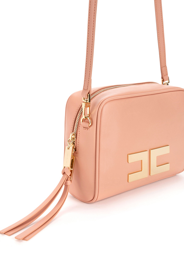 Bag with logo appliqué - Elisabetta Franchi® Outlet