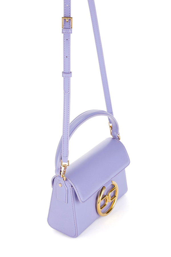 Little bag Elisabetta Franchi con logotipo colgante - Elisabetta Franchi® Outlet