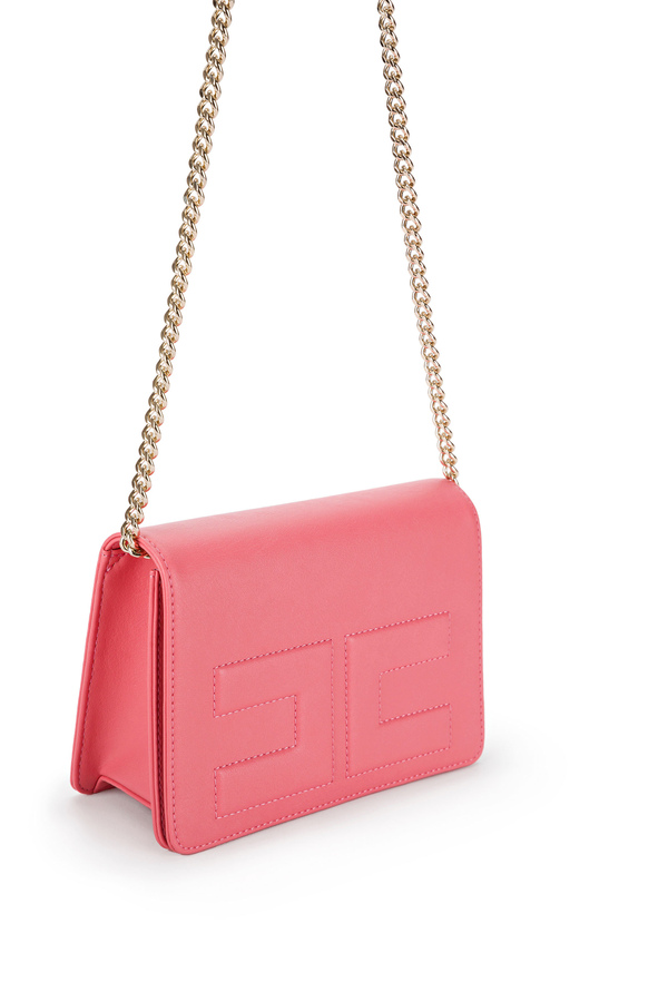 Bag with chain shoulder strap - Elisabetta Franchi® Outlet