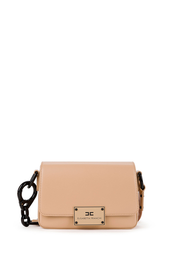 Mini bag with snap-hook - Elisabetta Franchi® Outlet