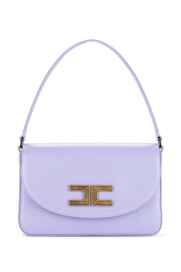 Medium box bag with Elisabetta Franchi logo - Elisabetta Franchi® Outlet
