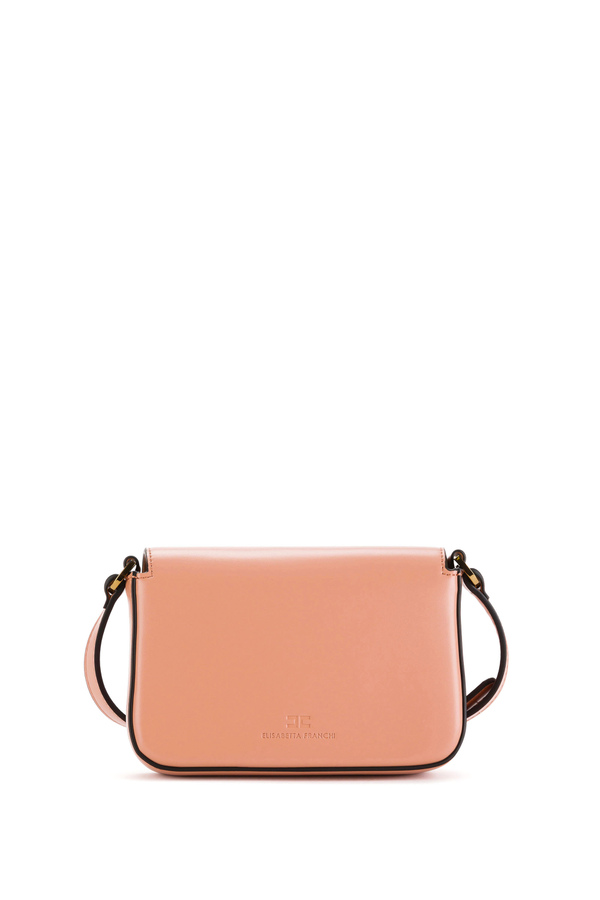 Shoulder box bag with Elisabetta Franchi logo - Elisabetta Franchi® Outlet