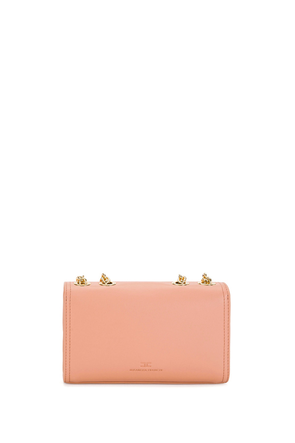 Small bag with golden snap-hooks and clasp - Elisabetta Franchi® Outlet