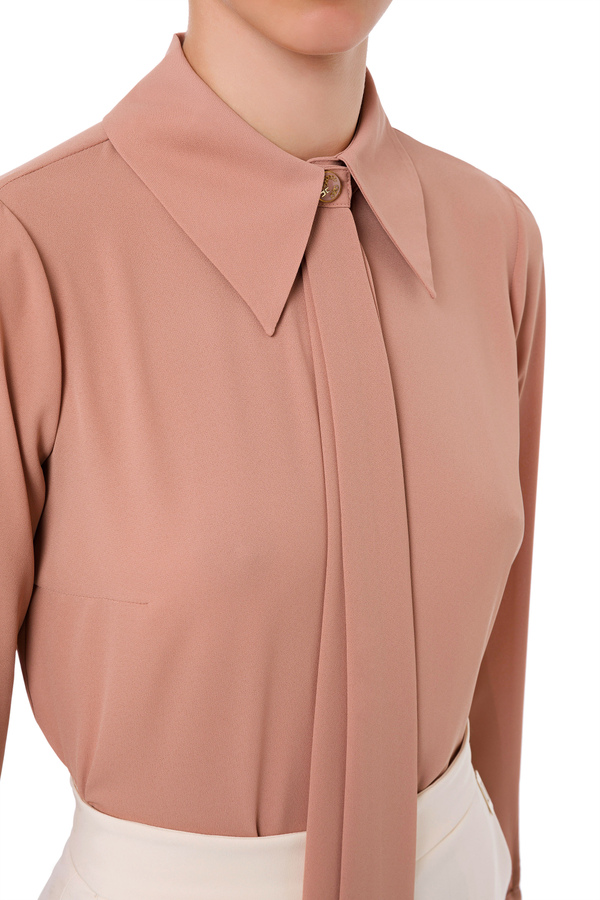 Camicia in georgette - Elisabetta Franchi® Outlet