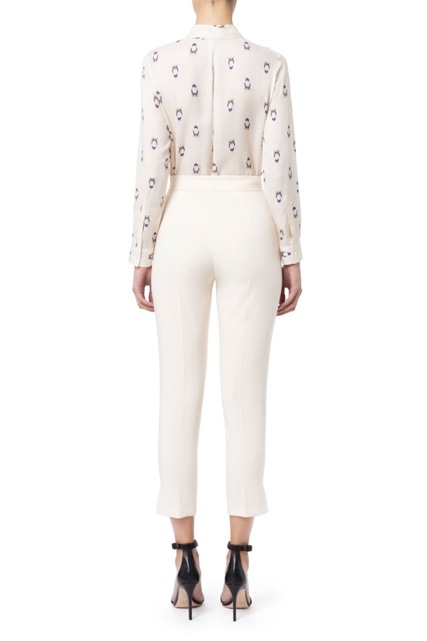 Classic shirt with collar - Elisabetta Franchi® Outlet