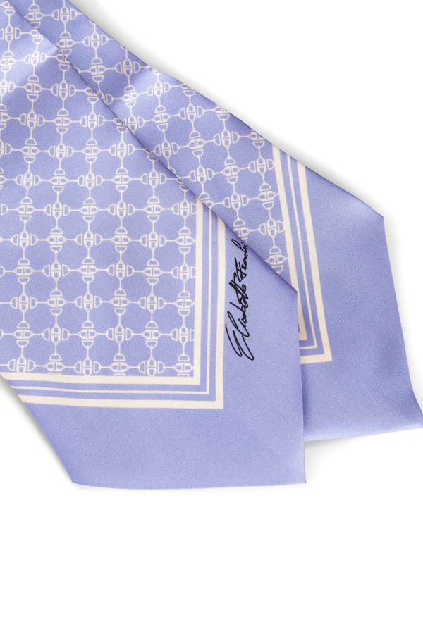 Bandeau foulard scarf with horse bit print - Elisabetta Franchi® Outlet