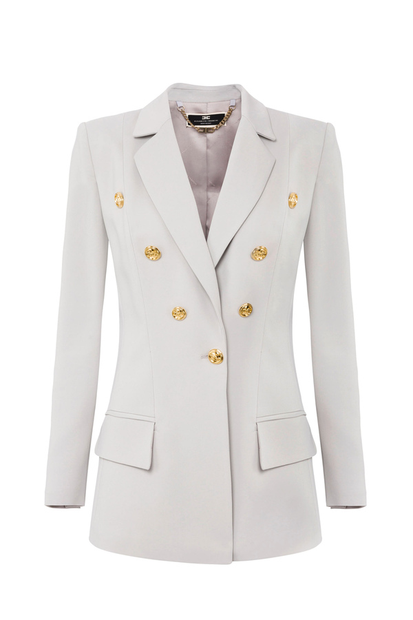 Man blazer with gold buttons - Elisabetta Franchi® Outlet