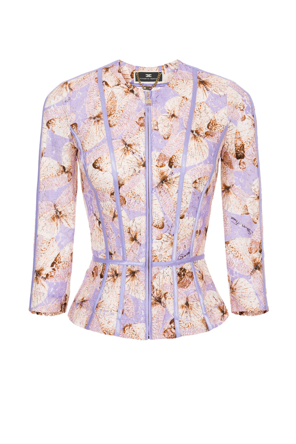 Elisabetta Franchi butterfly print jacket - Elisabetta Franchi® Outlet
