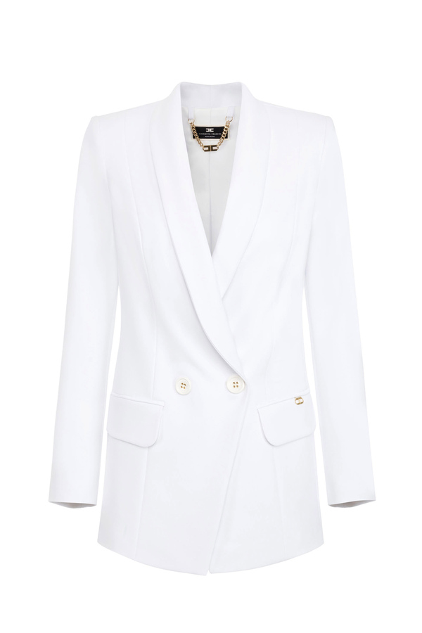 Jacket with double button and lapels - Elisabetta Franchi® Outlet