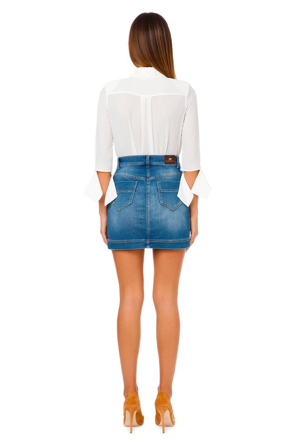 Mini jupe en jean - Elisabetta Franchi® Outlet