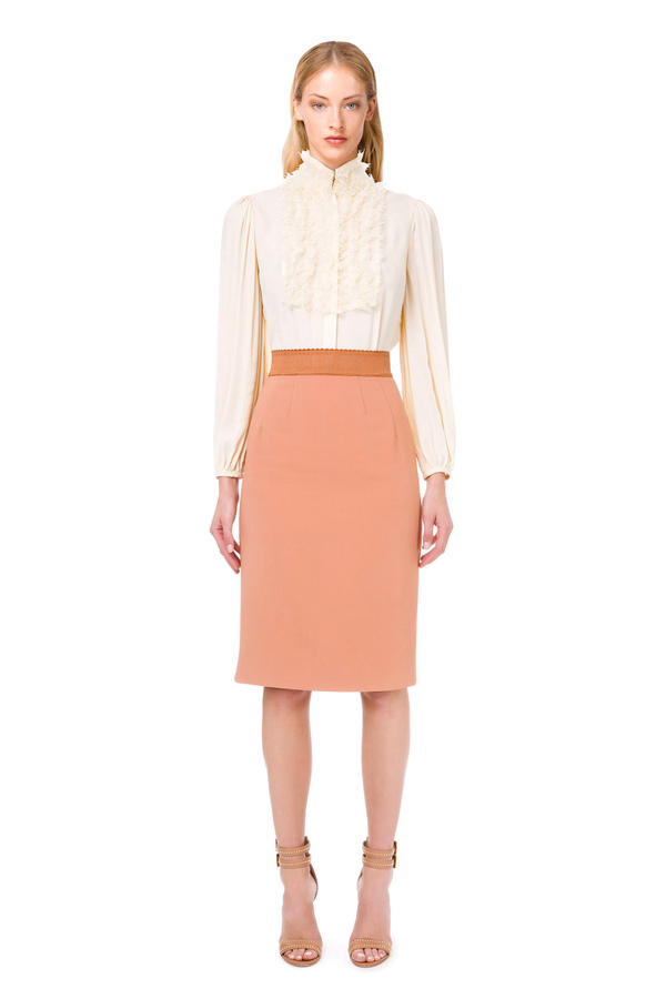 Calf-length skirt - Elisabetta Franchi® Outlet