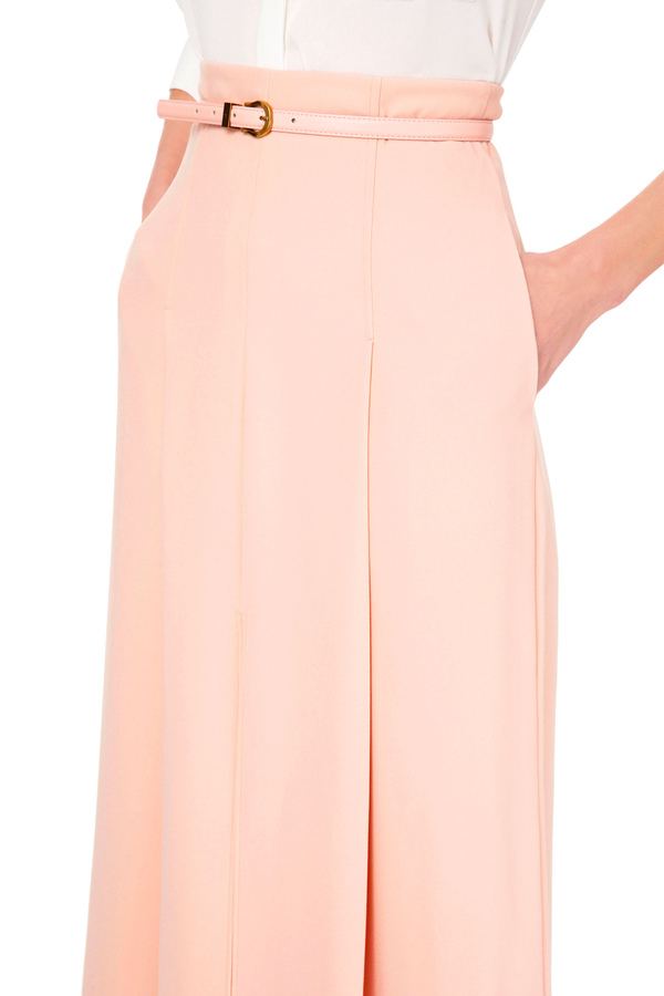 Long skirt with logo - Elisabetta Franchi® Outlet
