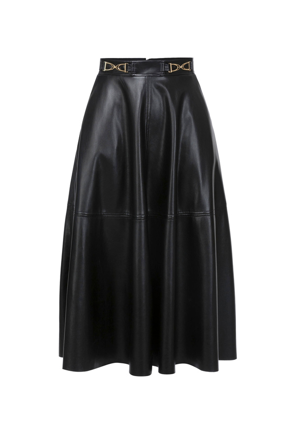 Falda circular con estribos de metal - Elisabetta Franchi® Outlet