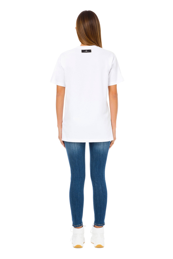 T-Shirt Elisabetta Franchi „Se vuoi puoi“ - Elisabetta Franchi® Outlet