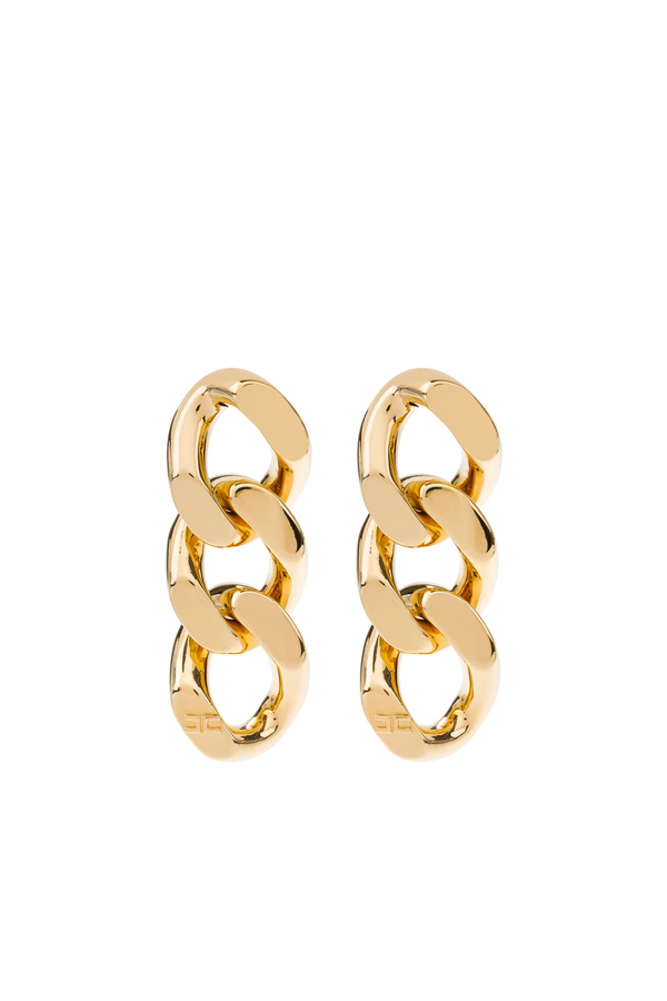 Boucles d'oreilles pendentifs avec maxi chaîne - Elisabetta Franchi® Outlet