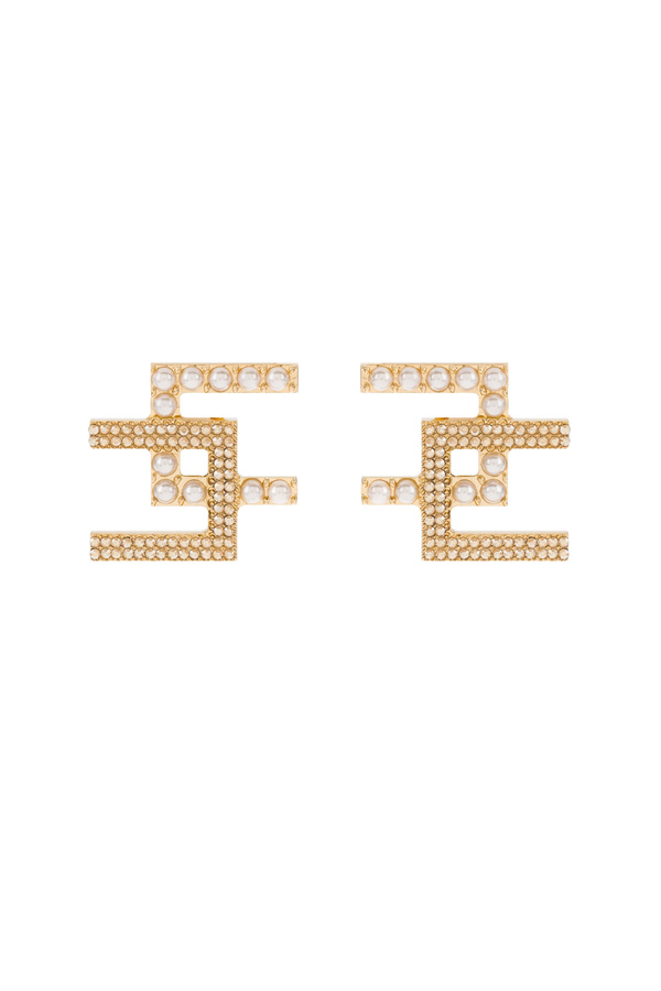 Boucles d'oreilles logo par Elisabetta Franchi - Elisabetta Franchi® Outlet