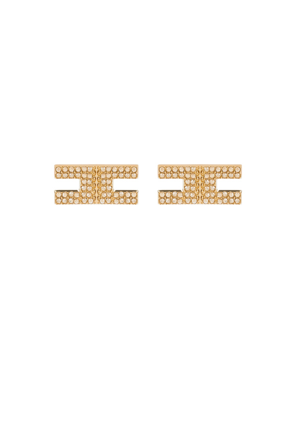 Elisabetta Franchi logo earrings - Elisabetta Franchi® Outlet