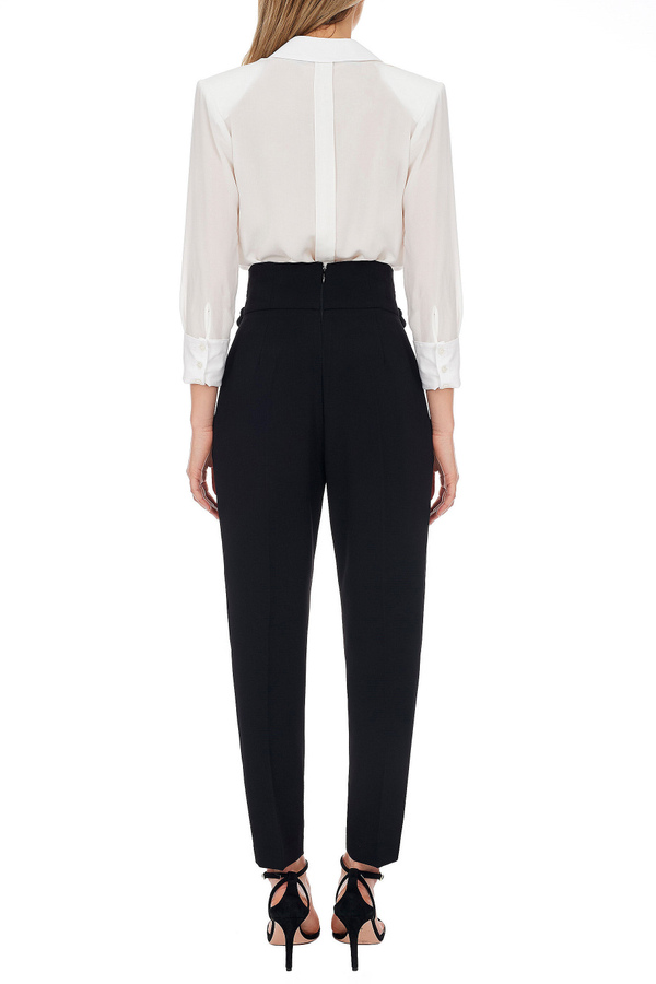 CIGARETTE TROUSERS WITH STRINGS - Elisabetta Franchi® Outlet