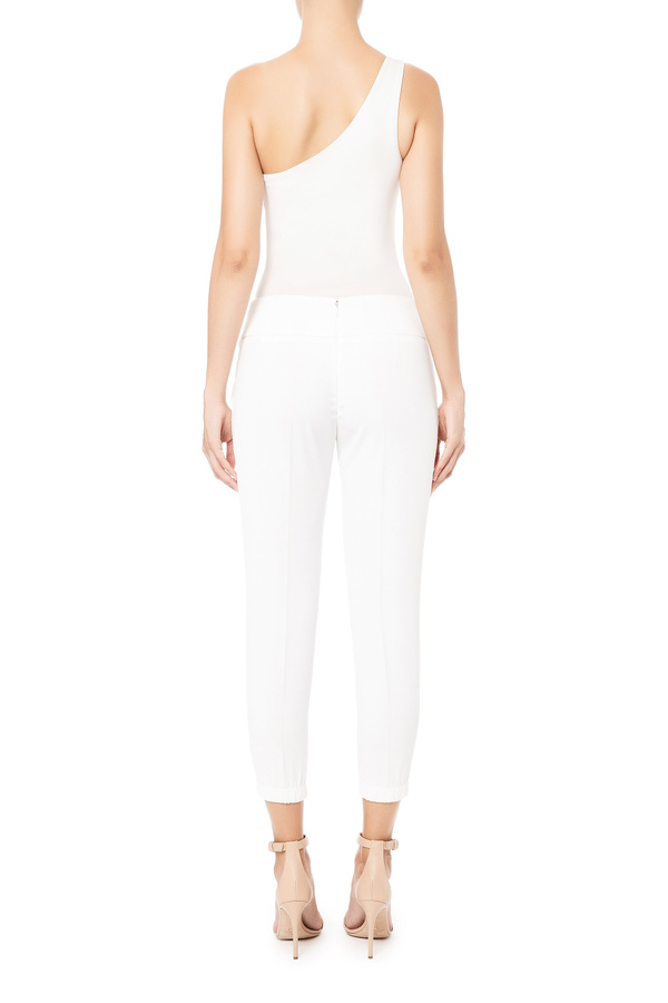 CIGARETTE TROUSERS WITH STRINGS - Elisabetta Franchi® Outlet