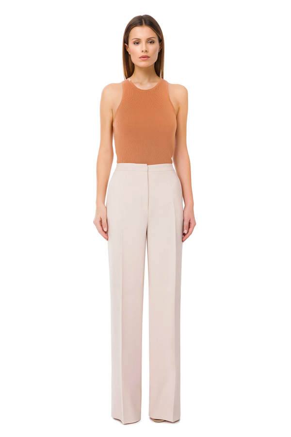 Wide palazzo trousers by Elisabetta Franchi - Elisabetta Franchi® Outlet