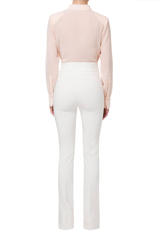 High-waisted and flared trousers - Elisabetta Franchi® Outlet