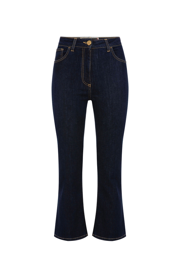 Small bell-bottom jeans by Elisabetta Franchi - Elisabetta Franchi® Outlet