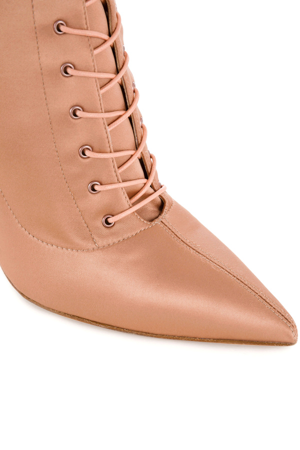 Ankle boot with logo heel - Elisabetta Franchi® Outlet