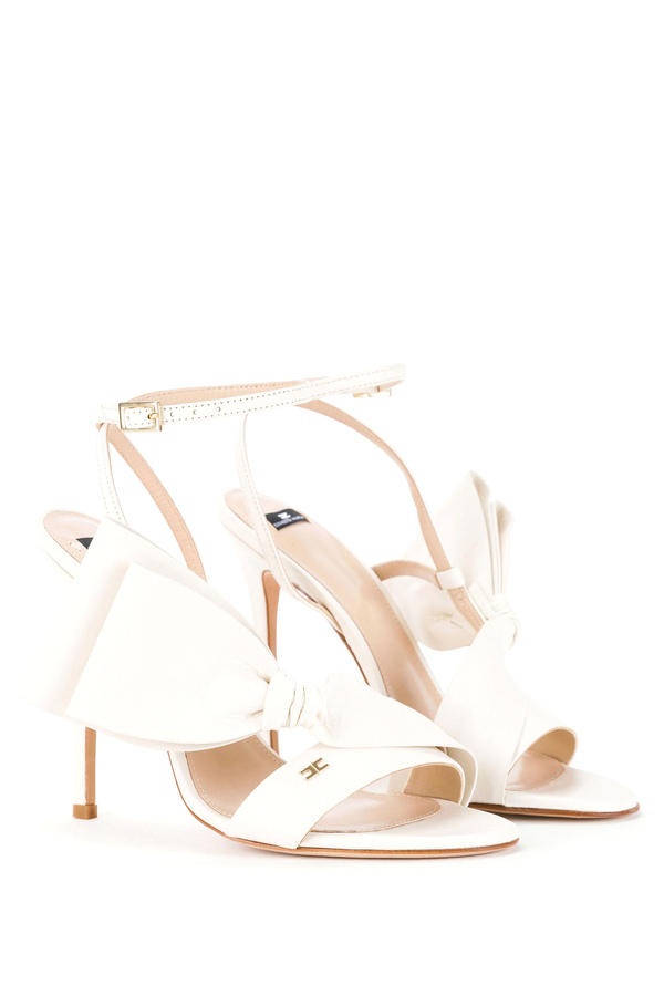 Red Carpet sandals with bow - Elisabetta Franchi® Outlet