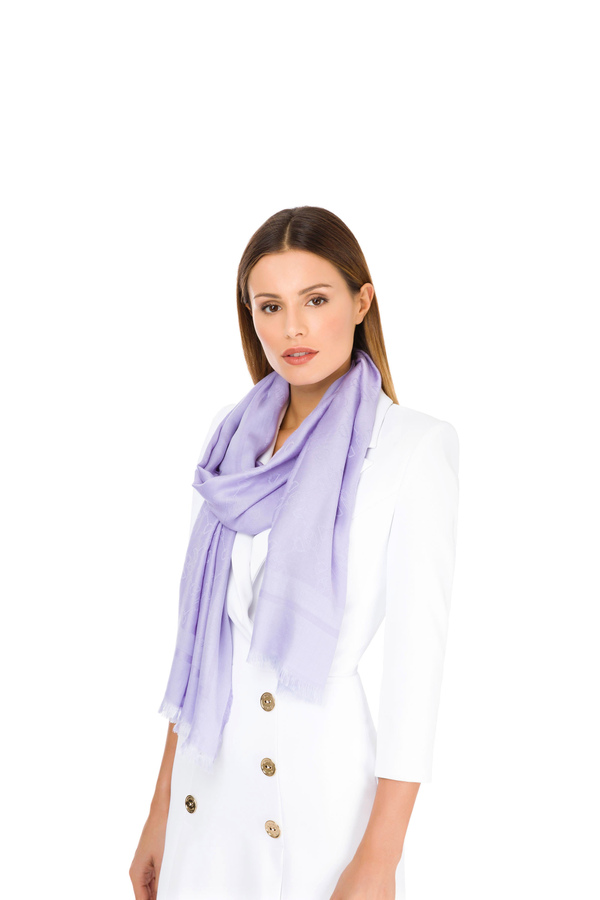 Jacquard scarf with large horse bit pattern - Elisabetta Franchi® Outlet