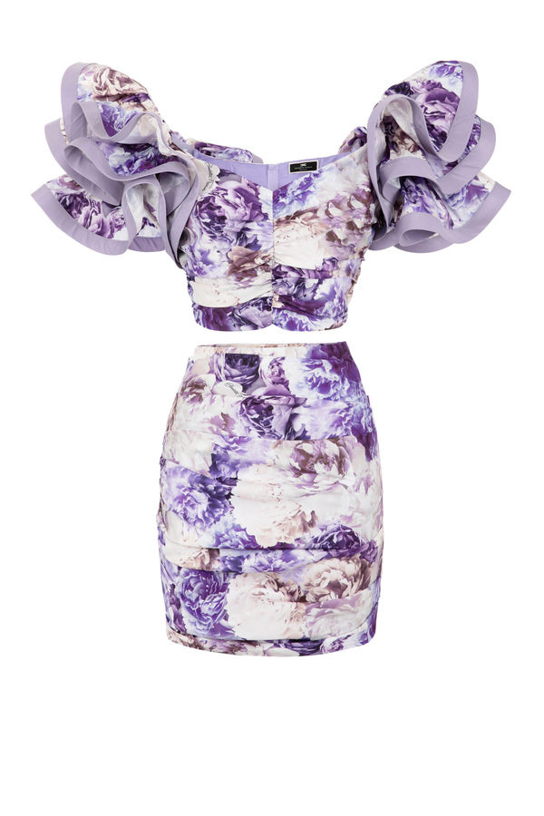 Peony print outfit - Elisabetta Franchi® Outlet