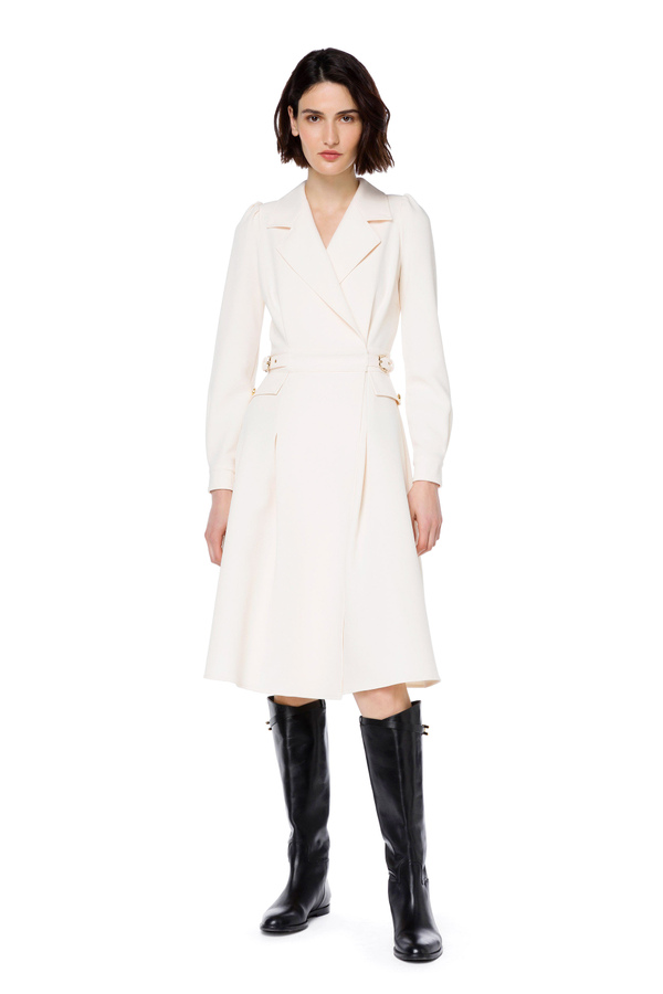 Maxi dress with lapels - Elisabetta Franchi® Outlet