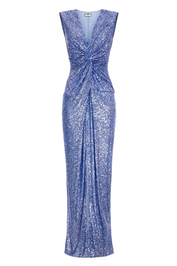Red Carpet full sequin dress - Elisabetta Franchi® Outlet