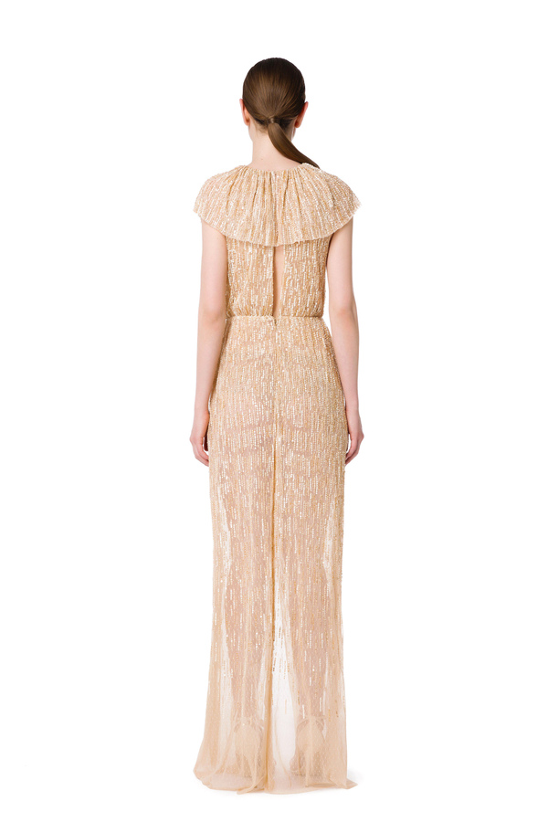 Red Carpet full sequin dress by Elisabetta Franchi - Elisabetta Franchi® Outlet